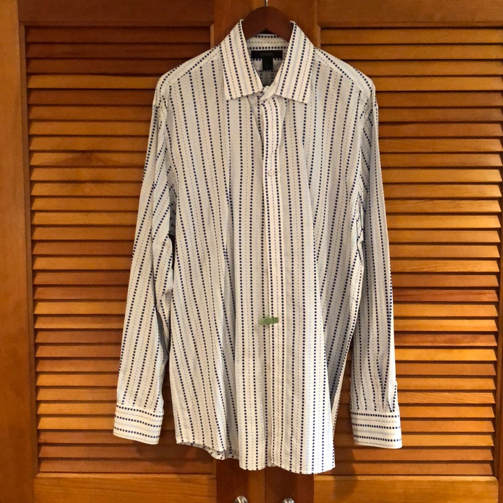Express Dotted Stripe Button-Down
